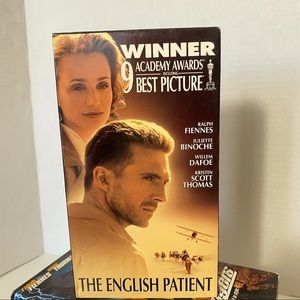 The English Patient, 9 Oscar awards, 1996, VHS, R